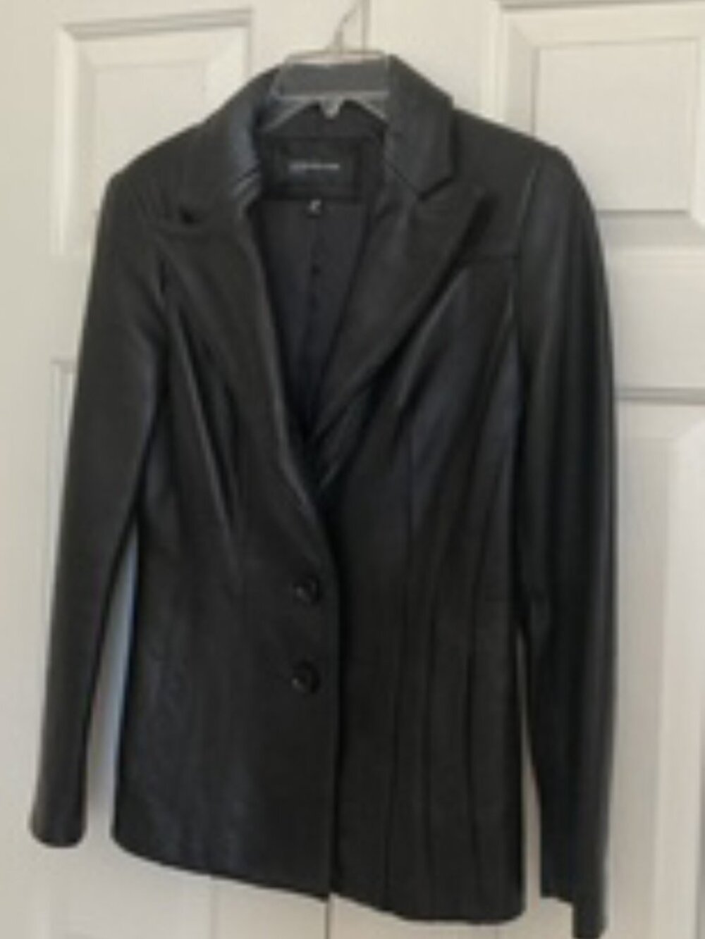 Jones New York Ladies Black Leather Jacket